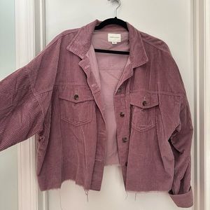 XL American Eagle Cropped Corduroy Jacket